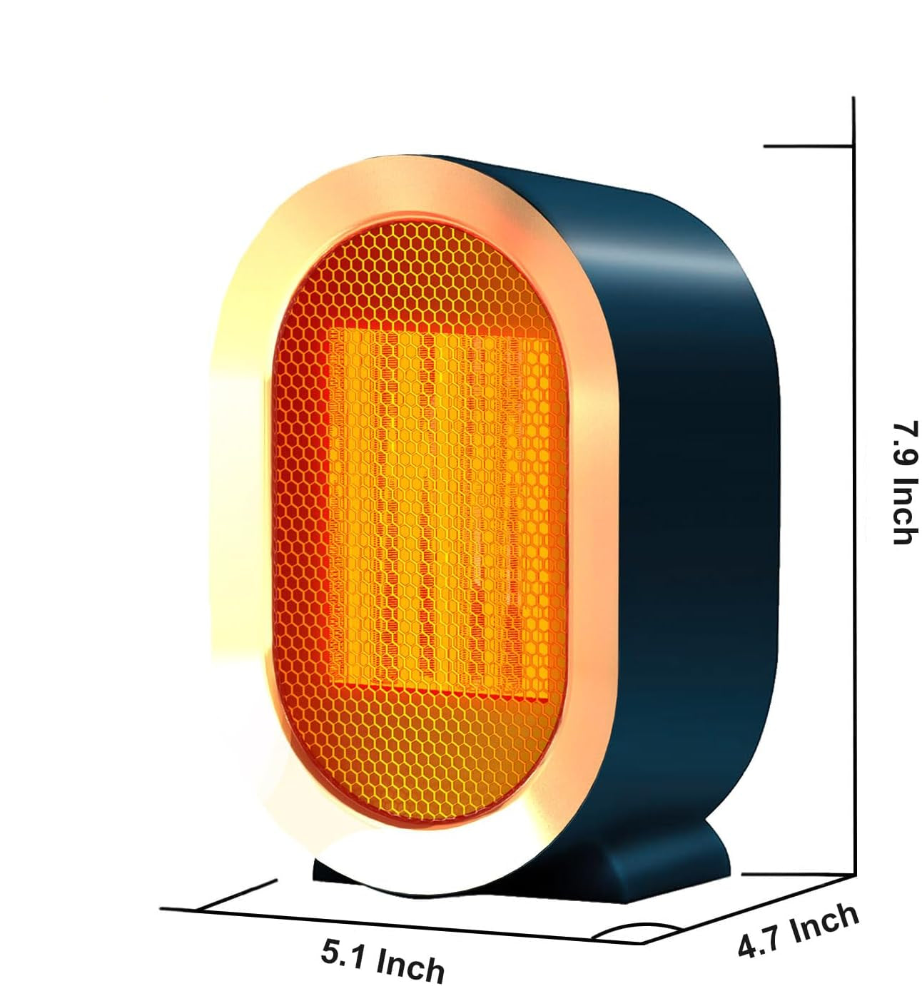 Smart 1200W Portable Electric Heater | Mini Desktop PTC Ceramic Space Heater